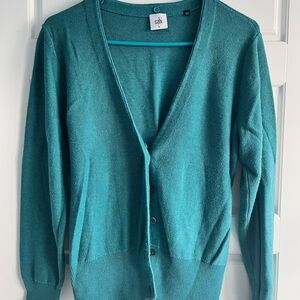 CAbi Style #3018 Tearoom Teal Cardigan